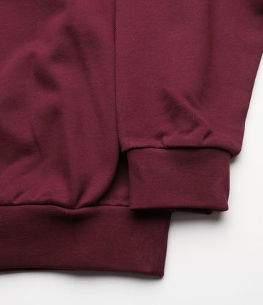 CLASSIC SWEATSHIRT WITH BIG LOGO EMBROIDERY - Red