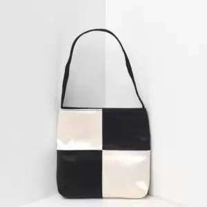 Vera Checkerboard Bag Black Cream