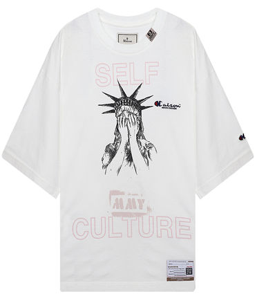 SELF CULTURE printed Tee White