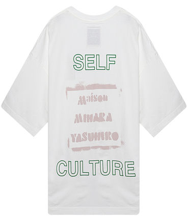 SELF CULTURE printed Tee White