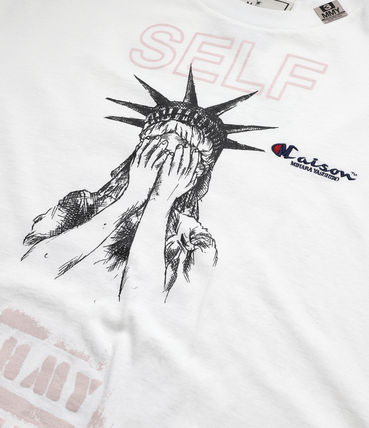 SELF CULTURE printed Tee White