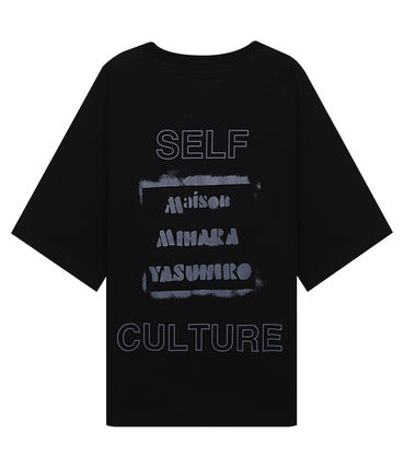 Smiley Face Printing T-shirt - Black