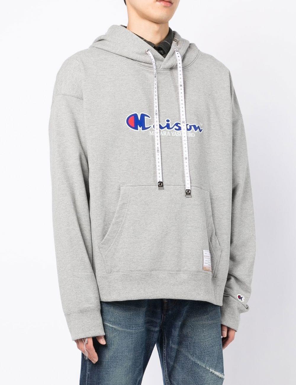 Logo-print drawstring hoodie