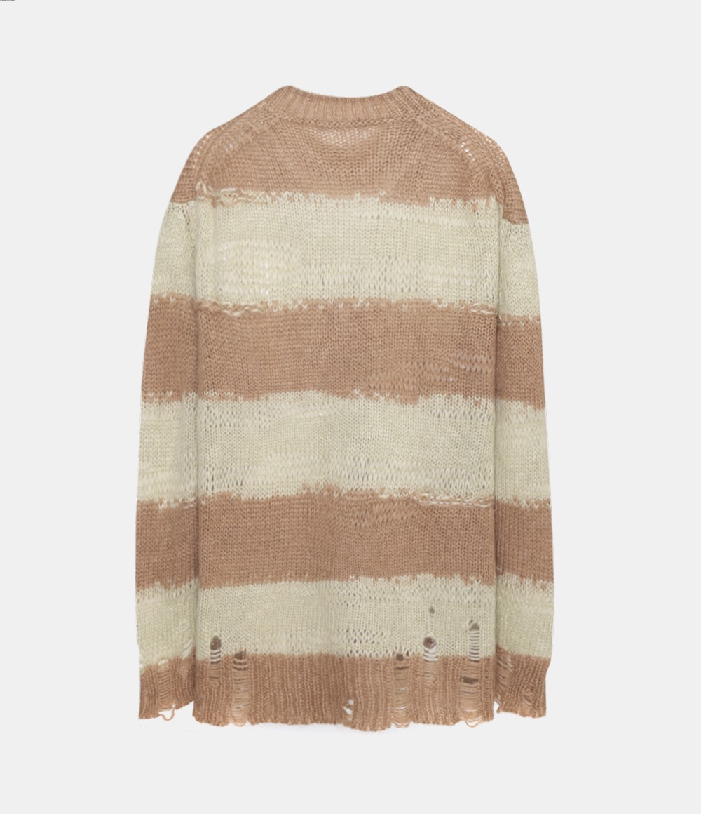 ROUND NECK KNITS (BEIGE)