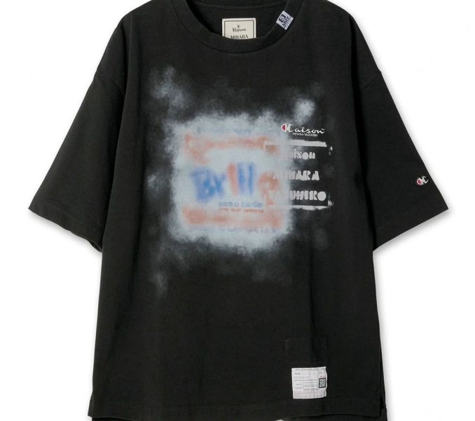 MAISON MIHARA YASUHIRO PRINTED TEE 4 - Black