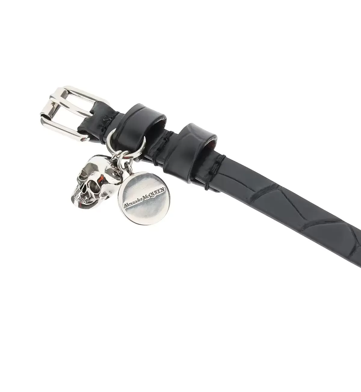 PIONIER DOUBLE WRAP LEATHER BRACELET ALEXANDER MCQUEEN