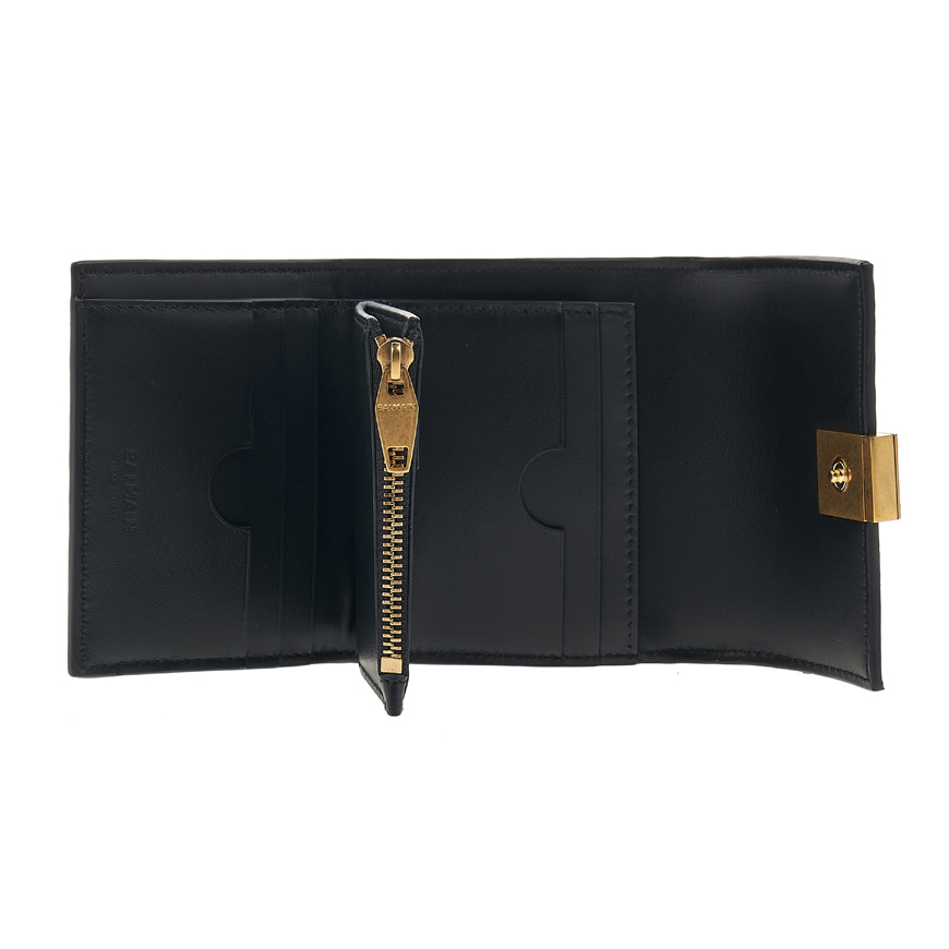 logo-jacquard zipped wallet