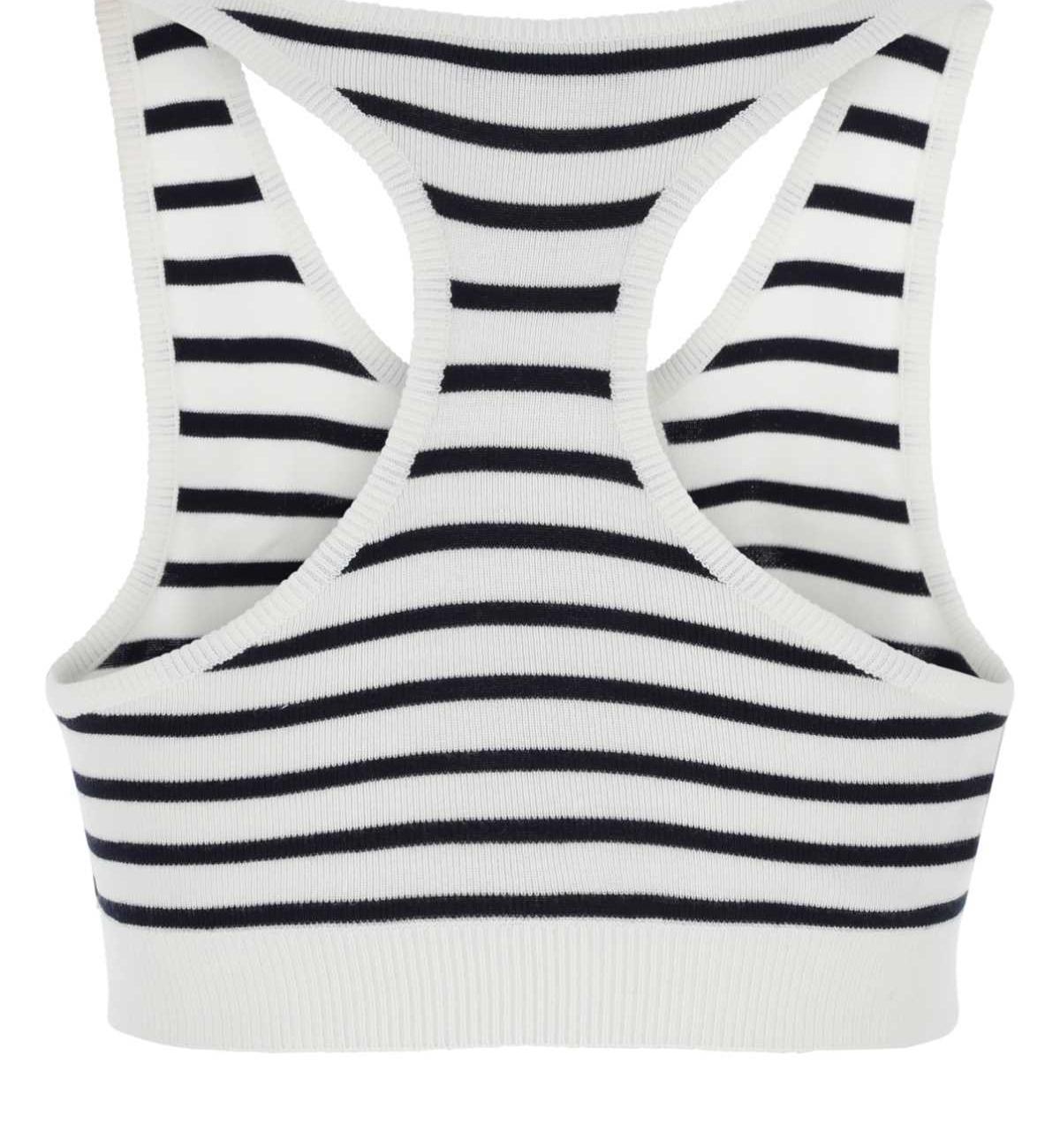 Miu Miu Striped Knit Tank Top
