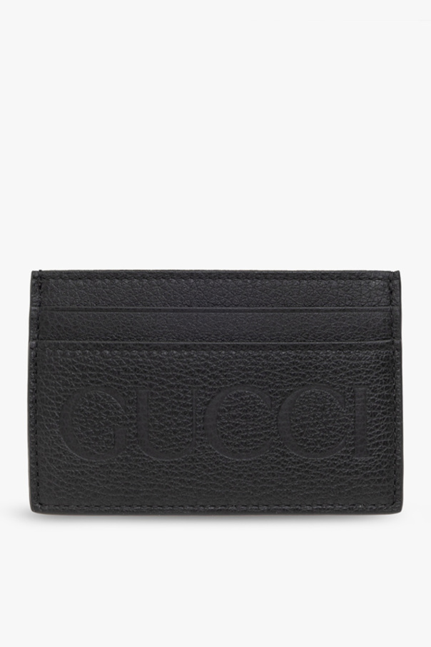 Card case with Gucci logo