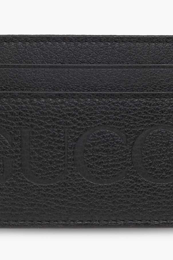 Card case with Gucci logo