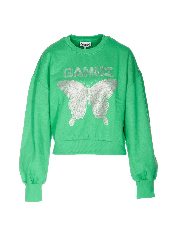 GREEN BUTTERFLY SWEATSHIRT 