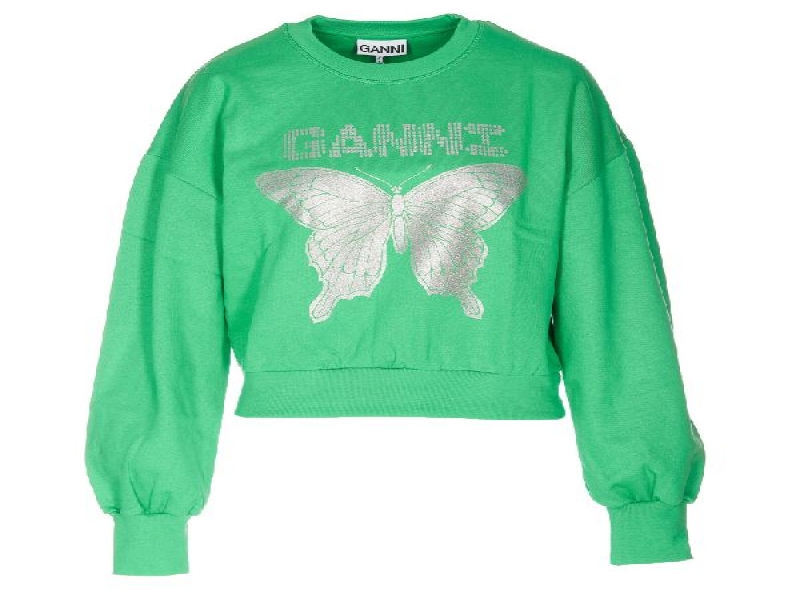 GREEN BUTTERFLY SWEATSHIRT 