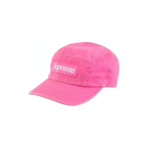 Supreme Washed Chino Twill Camp Cap Pink