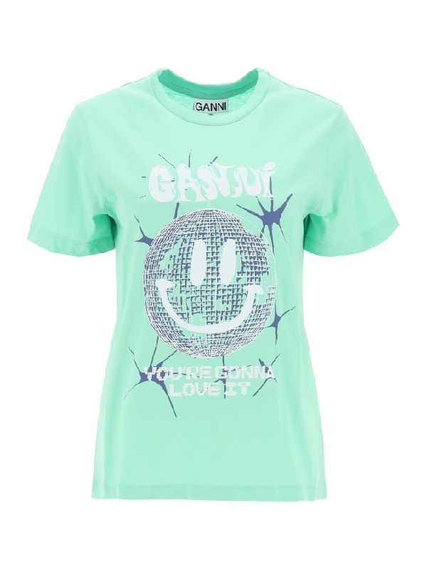 SMILEY RELAXED T-SHIR - Green