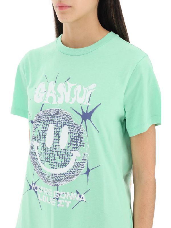 SMILEY RELAXED T-SHIR - Green