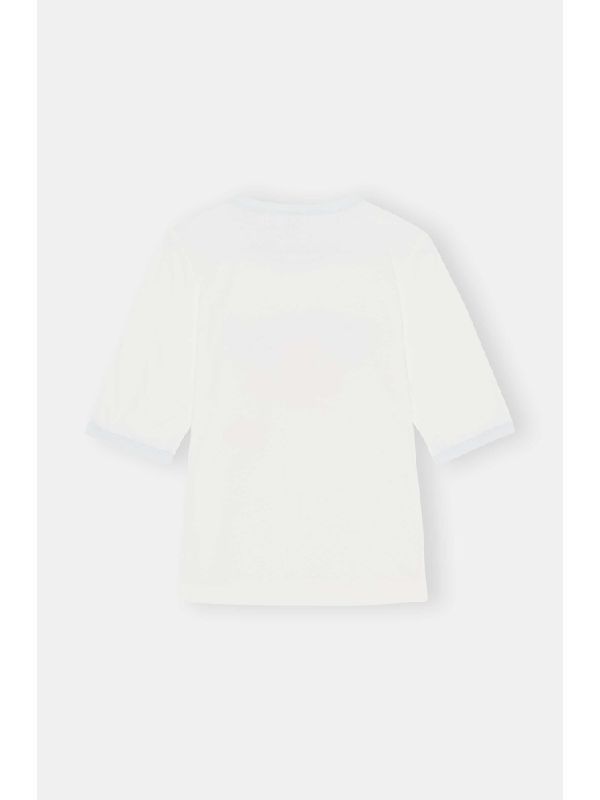 LOGO T-SHIRT GANNI - White