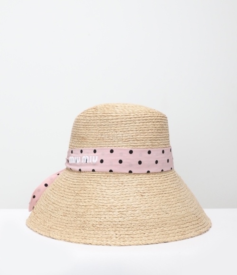 Raffia Foyce Bucket Hat Pink