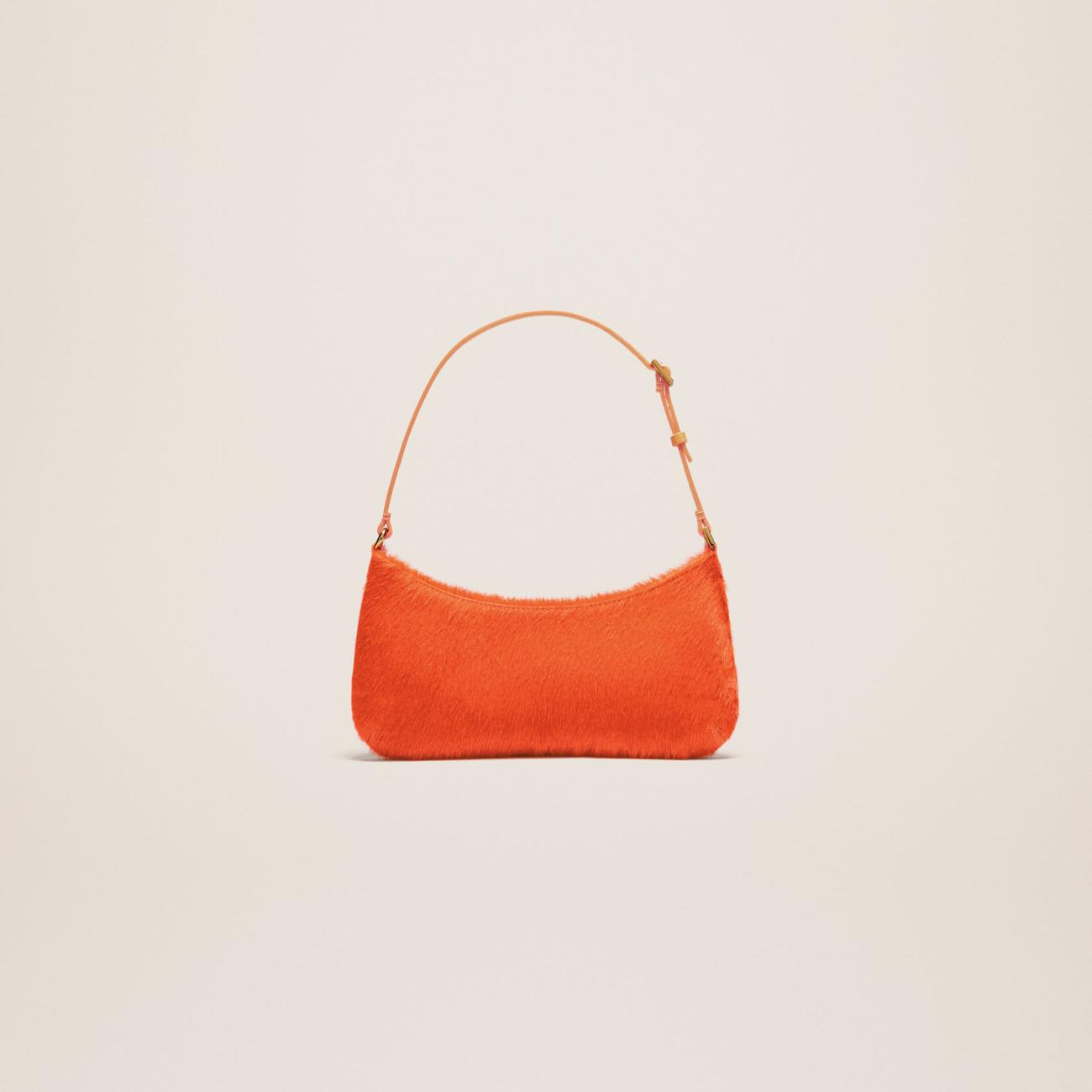 Pony-hair shoulder bag