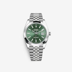 Rolex Datejust 41 Mint Green 126300 (Smooth/Jubilee)