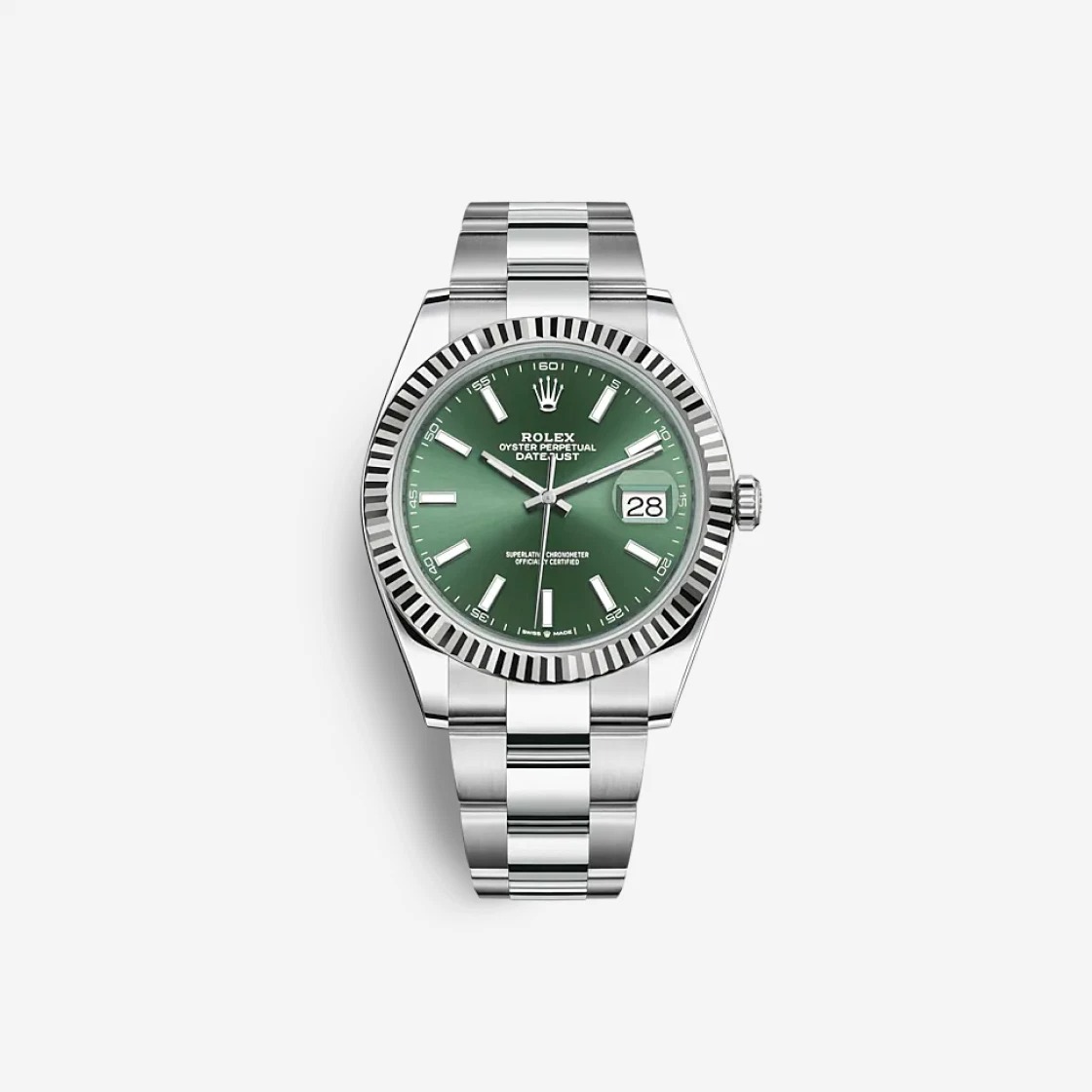 Rolex Datejust 41 Mint Green 126334 (Fluted/Oyster)