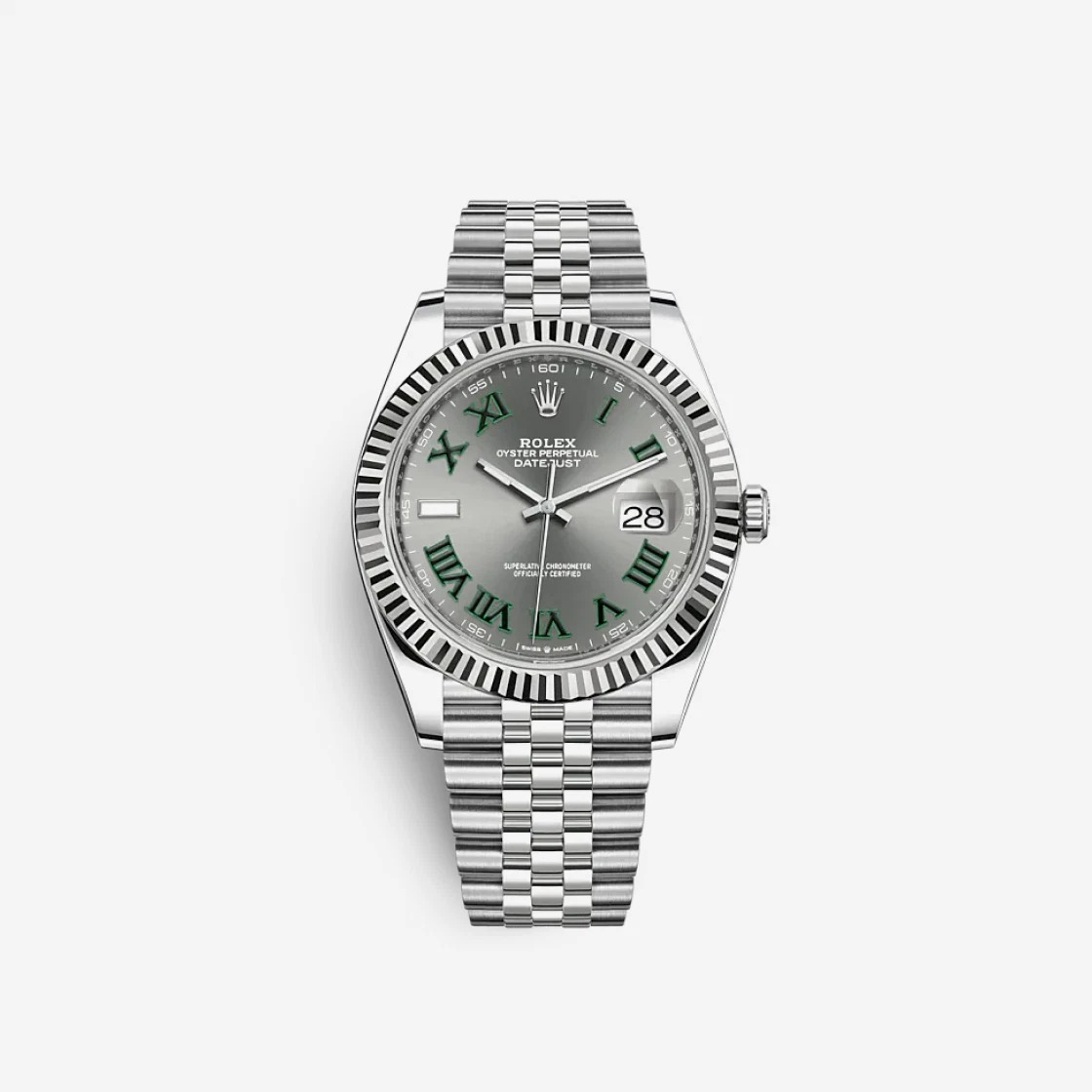 Rolex Datejust 41 Slate Roman 126334 (Fluted/Jubilee)