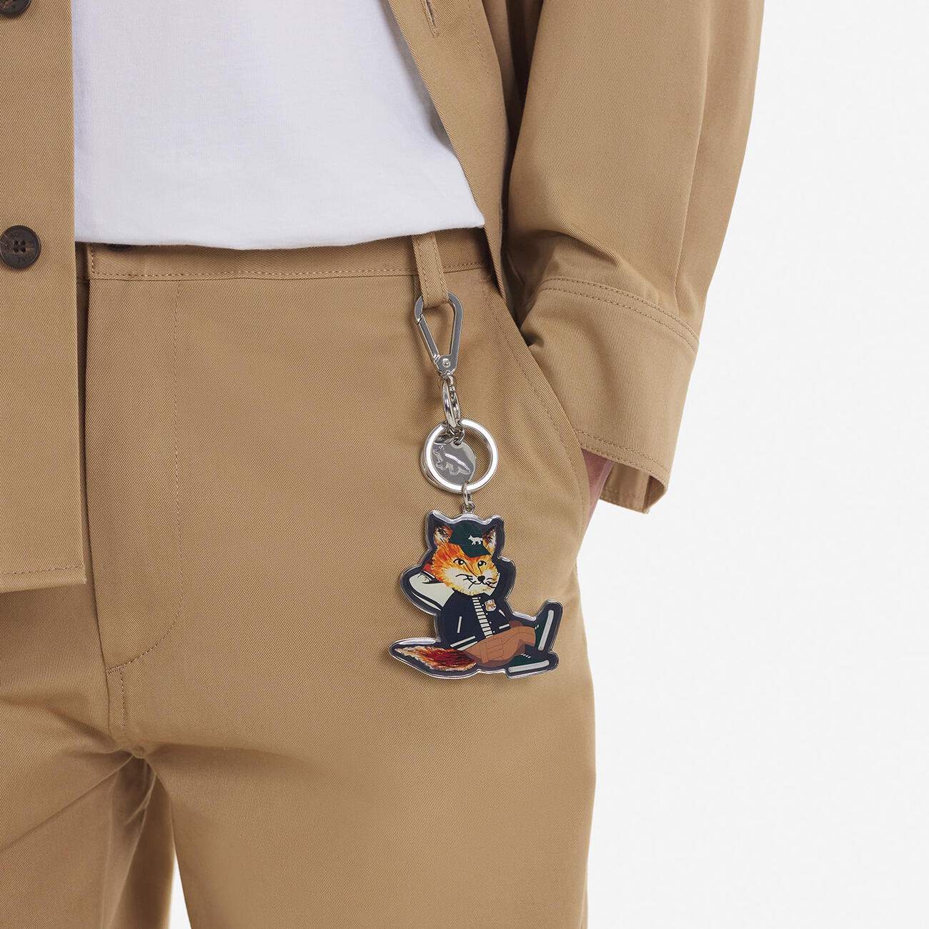 DRESSED FOX KEYRING 