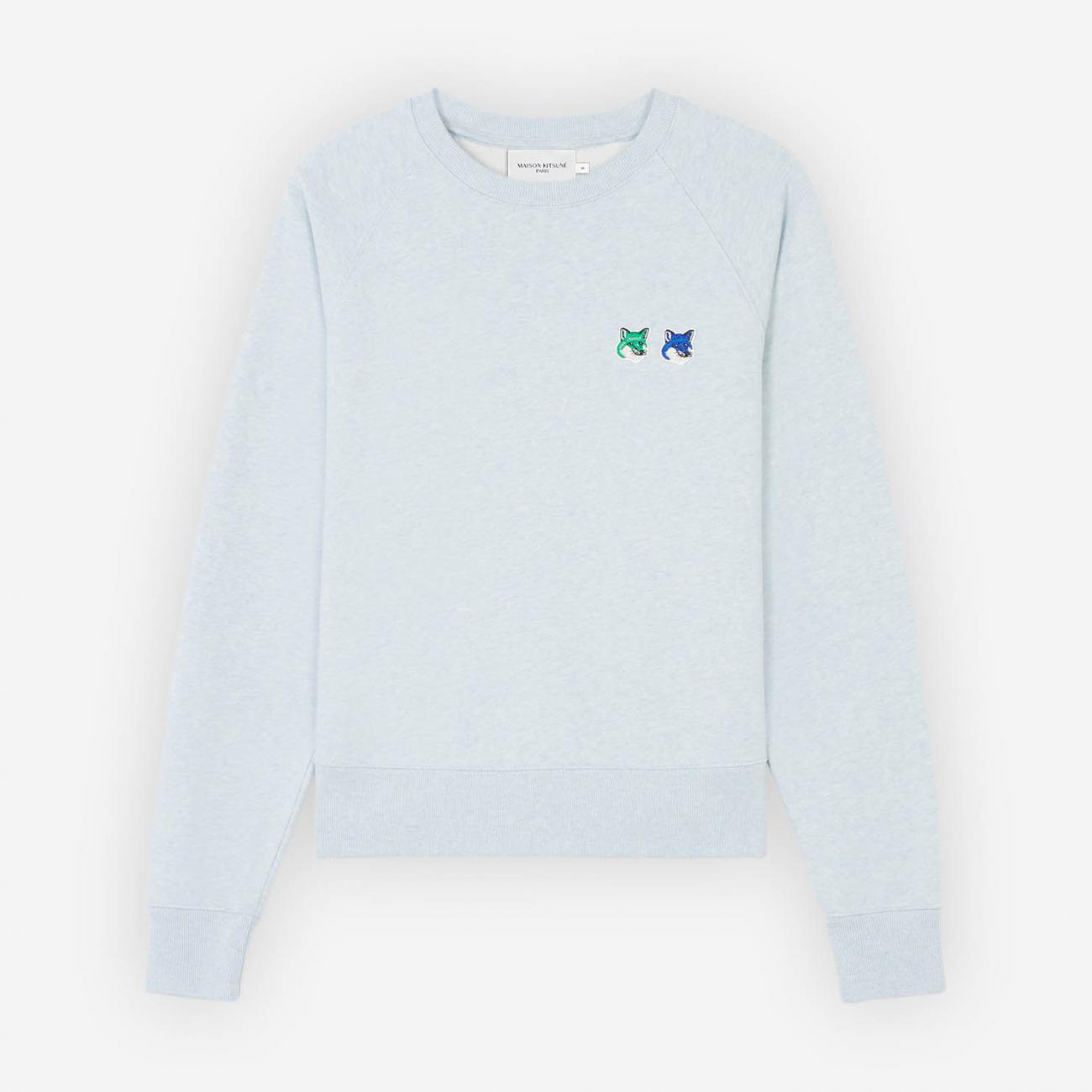 DOUBLE MONOCHROME FOX HEAD ADJUSTED SWEATSHIRT 
