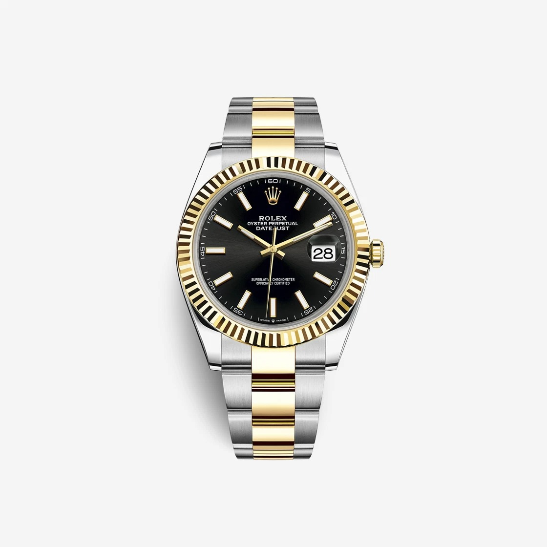 Rolex Datejust 41 Bright Black 126333 (Fluted/Oyster)