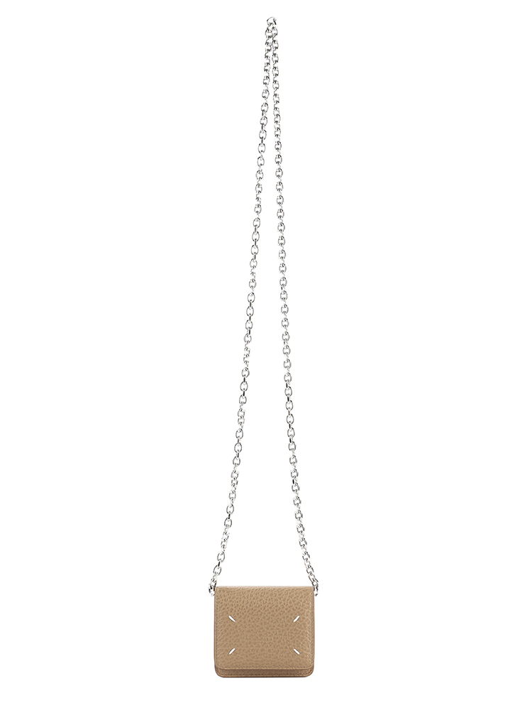 Maison Margiela Four Stitches Chain Wallet Tan