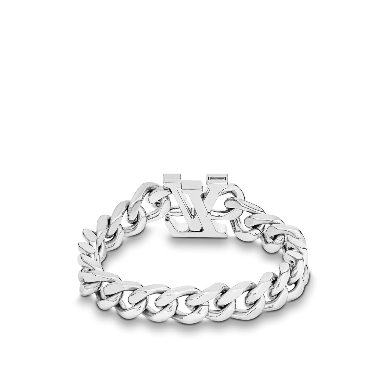 Louis Vuitton LV Chain Bracelet Silver