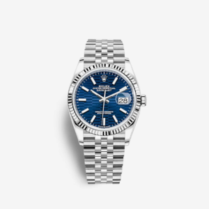 Rolex Datejust 36 Fluted Motif Bright Blue 126234 (Fluted/Jubilee)