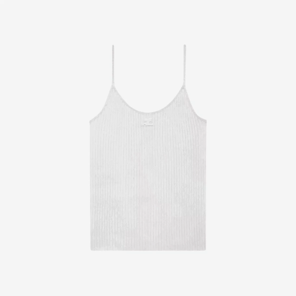 Courreges Knitted Tank Top Reedition White