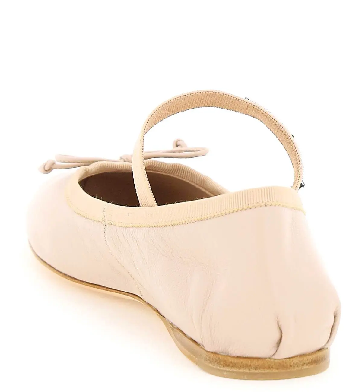 Miu Miu Leather Ballerinas Water Lily