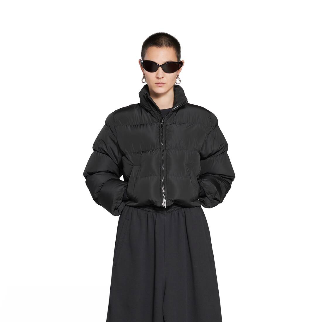  SHRUNK PUFFER IN BLACK