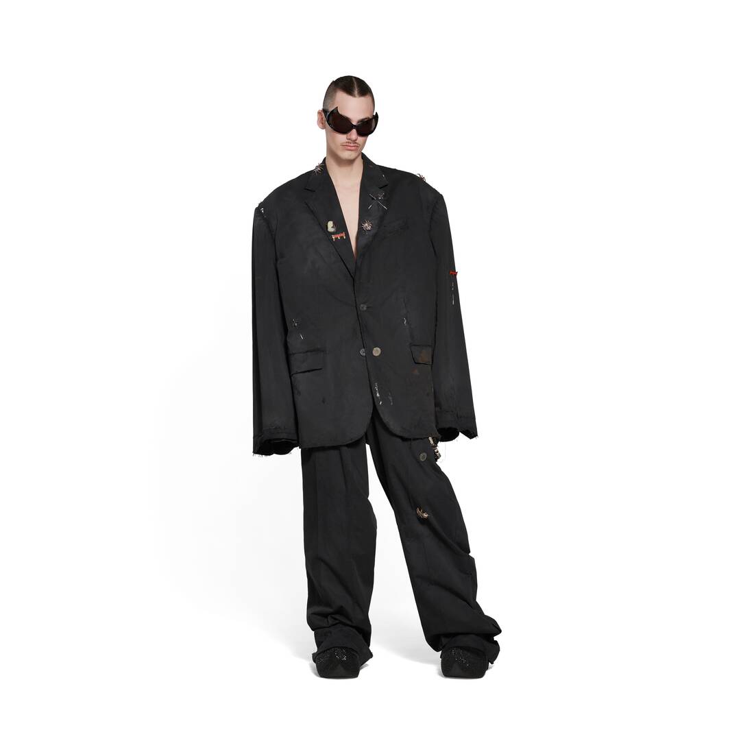 GOTH TAILORED JACKET IN BLACK