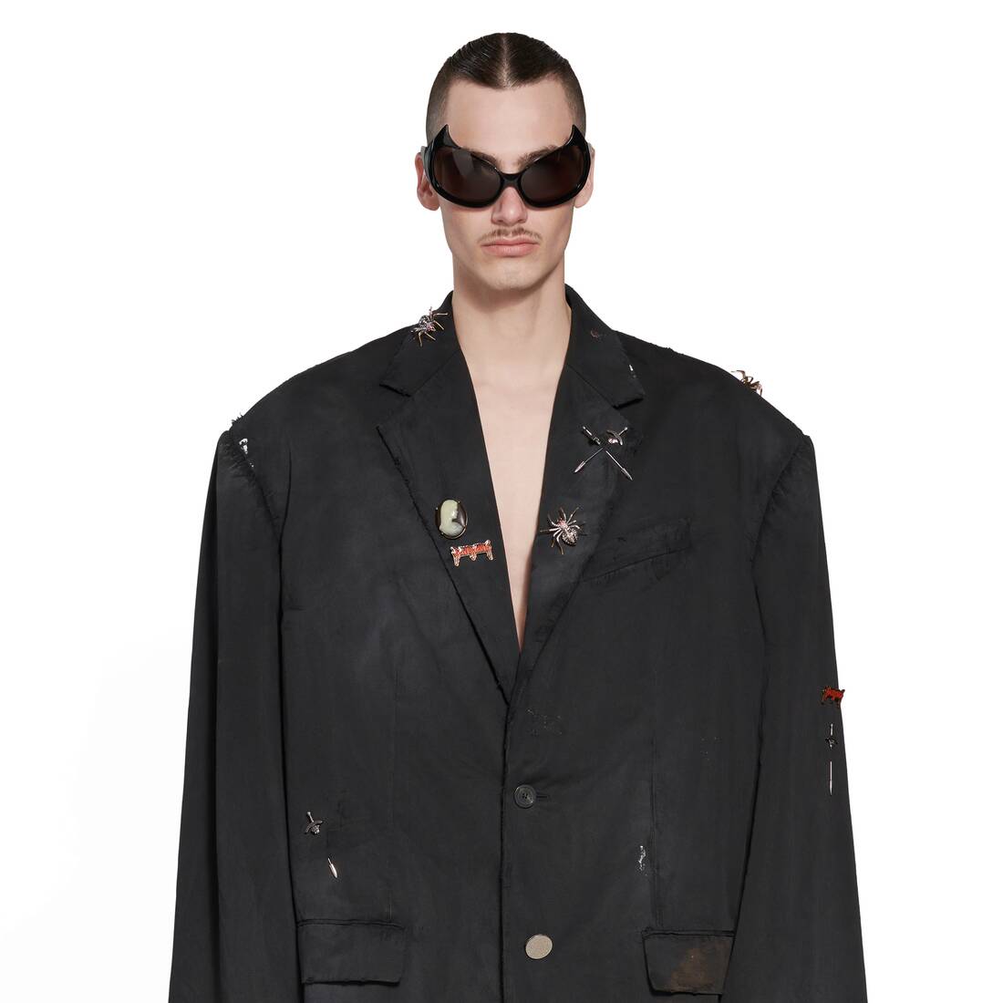 GOTH TAILORED JACKET IN BLACK