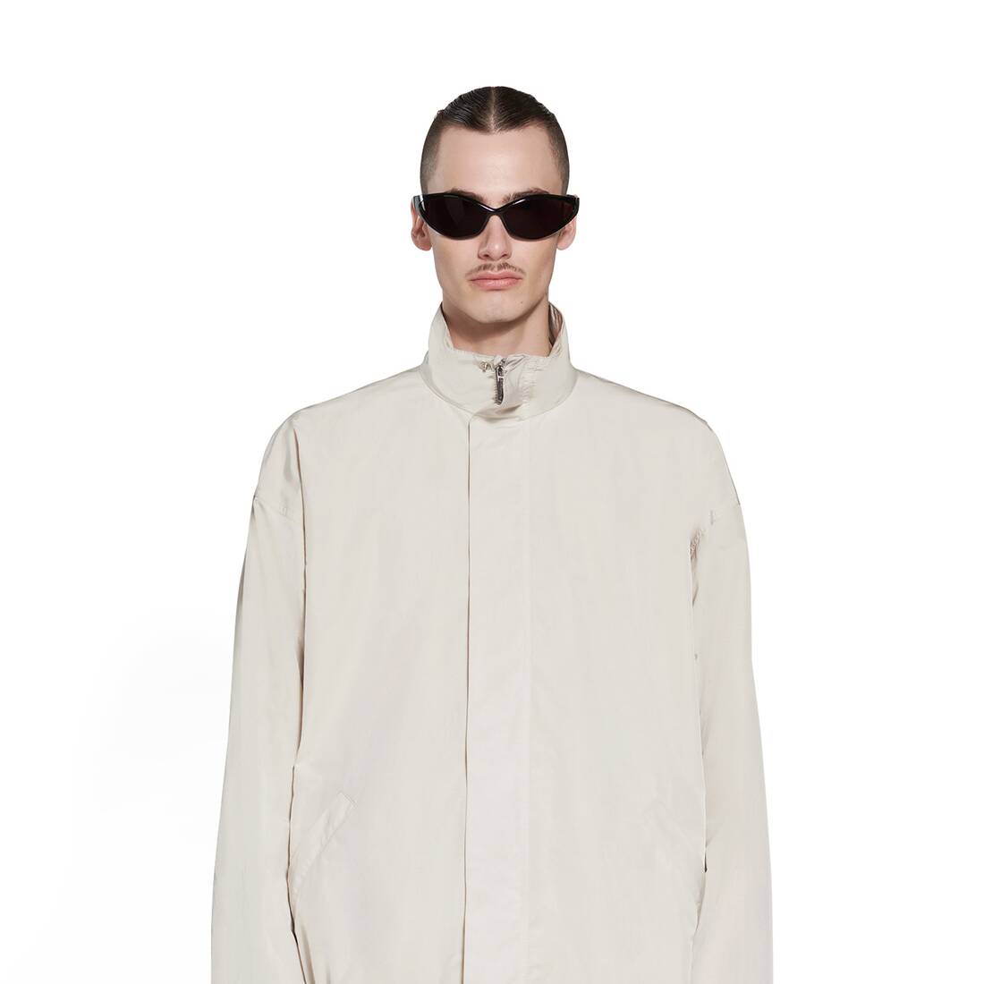 MINIMAL TRACKSUIT JACKET IN BEIGE