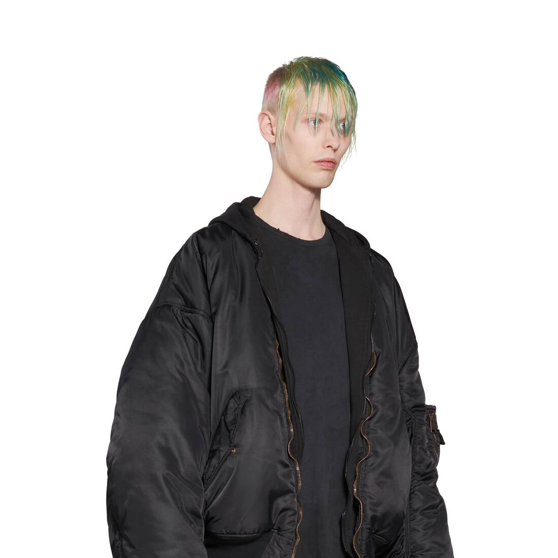 BALENCIAGA PARIS ALL IN BOMBERS FOR MEN IN BLACK