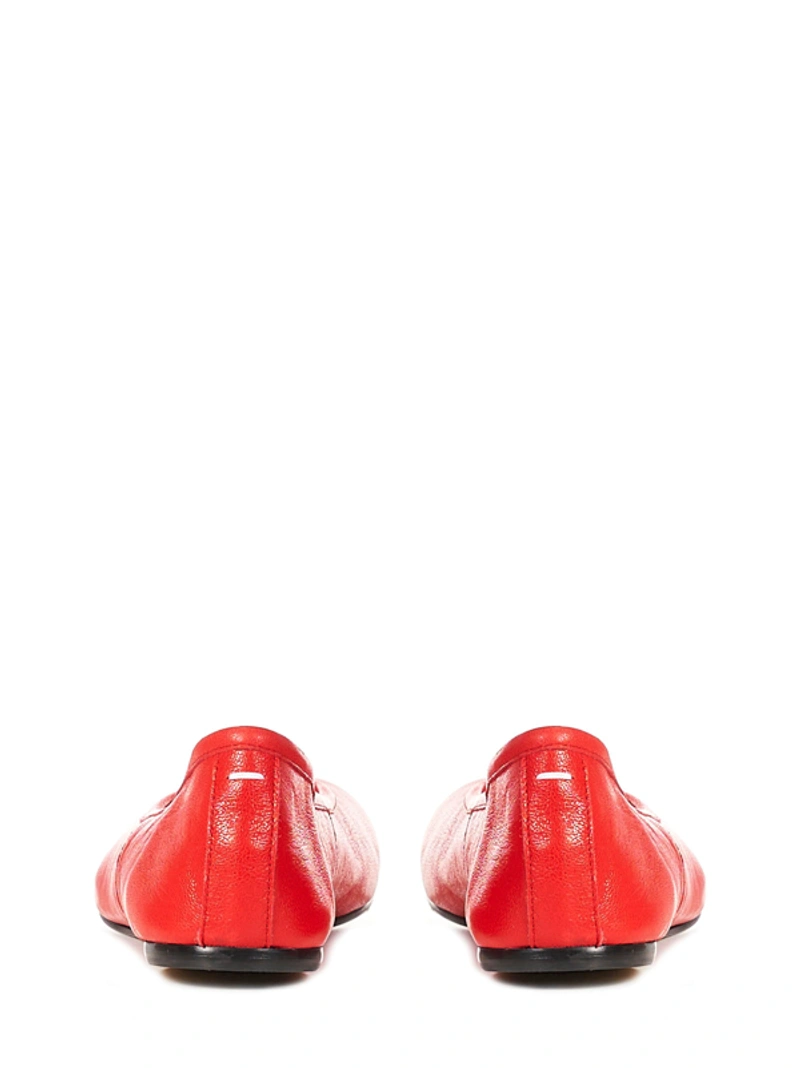 (W) Maison Margiela Tabi Ballerina Shoes Red