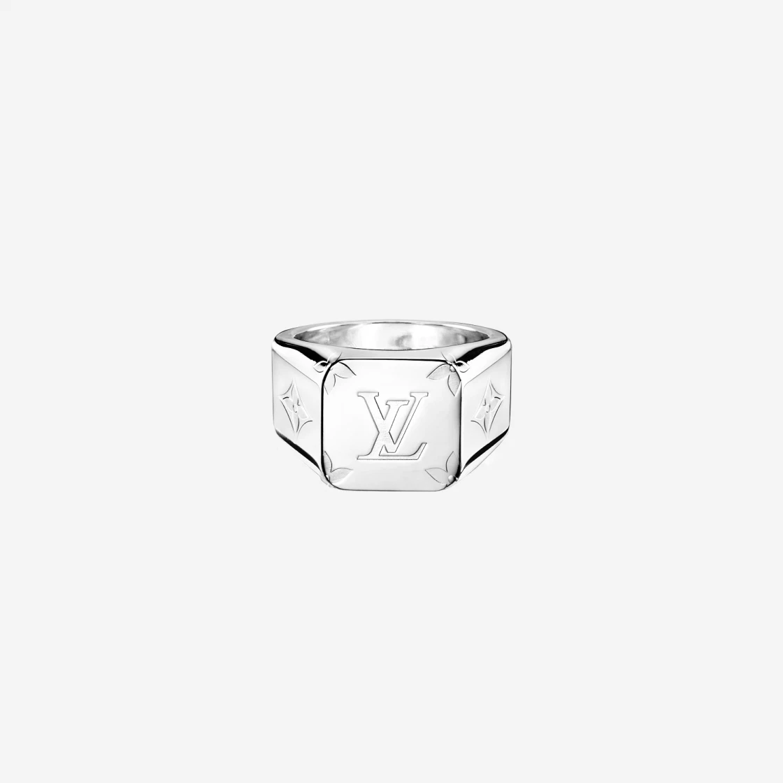 Monogram Signet Ring Palladium