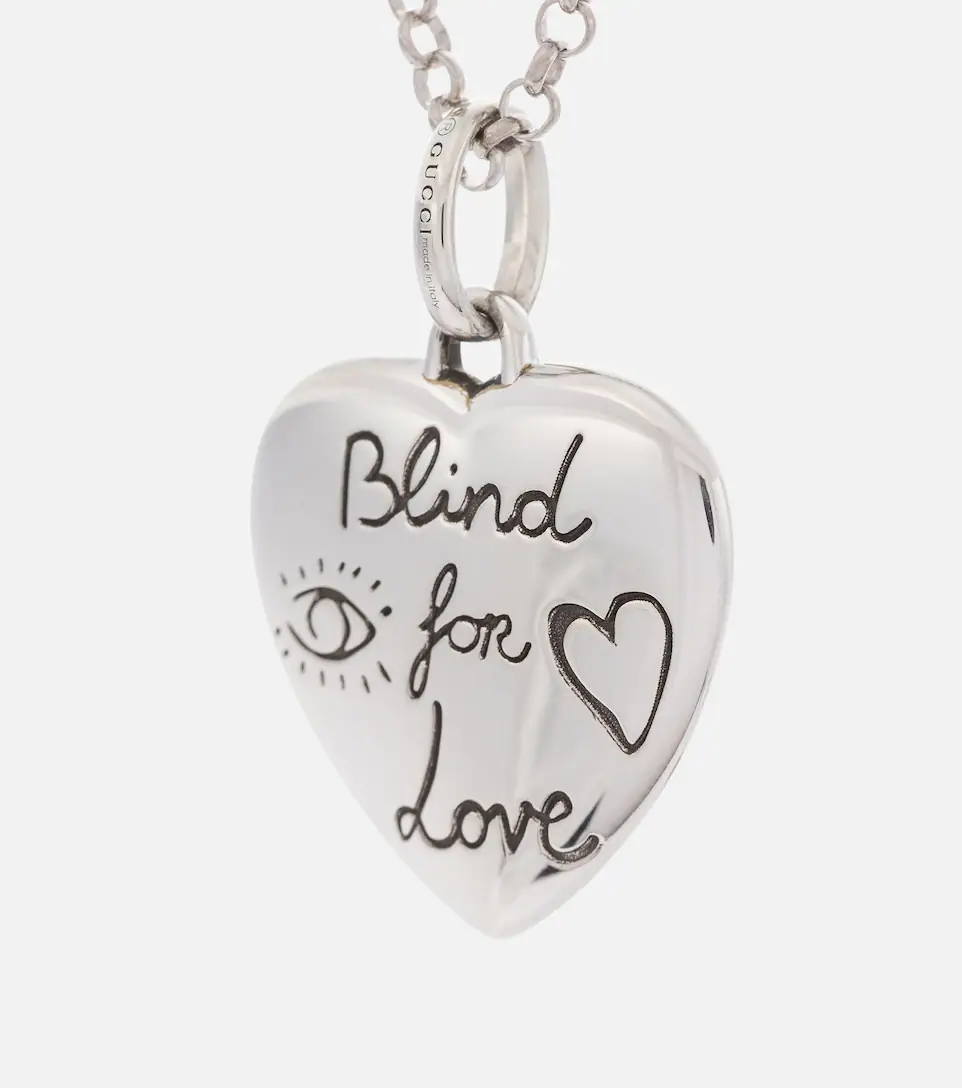 Gucci Blind for Love Necklace Silver