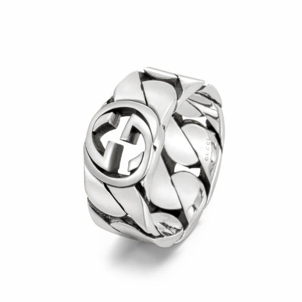 Gucci Interlocking G Ring Silver
