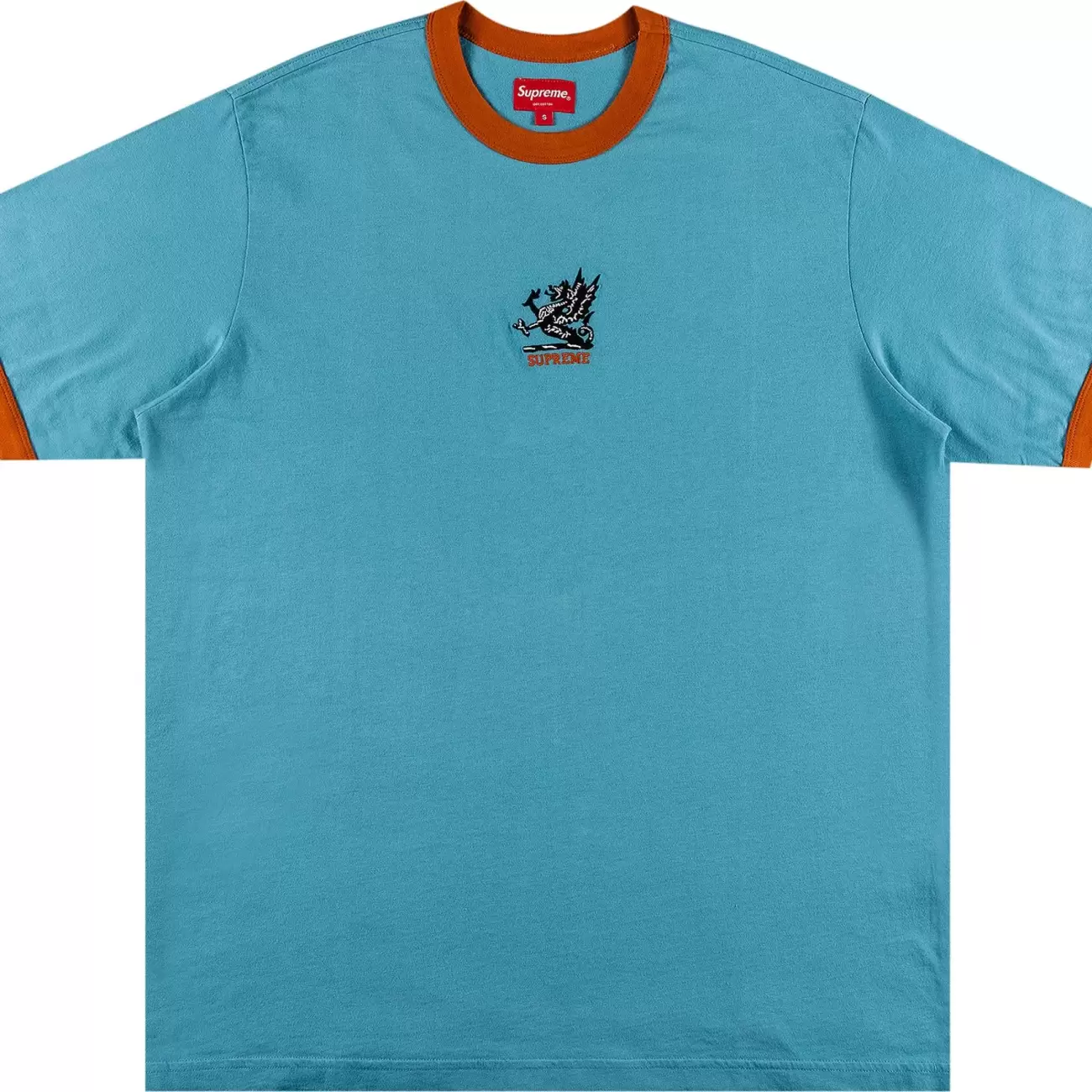 Supreme Dragon Ringer T-Shirt Slate