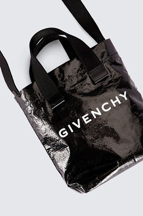 Unisex Blended Fabrics Plain Small Shoulder Bag Logo