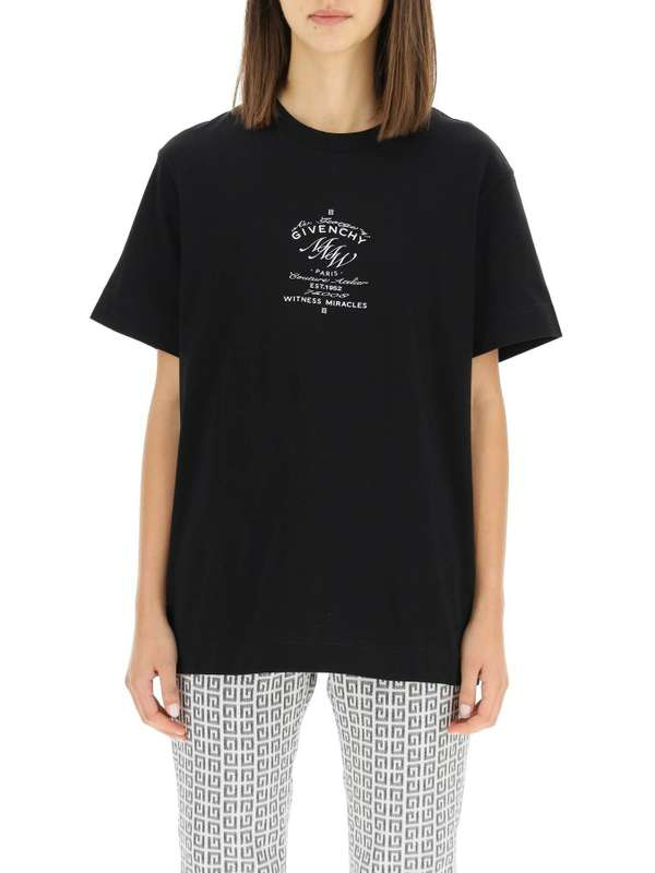 GIVENCHY MMW printed t-shirt in Black
