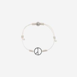 Peaceminusone String Bracelet White