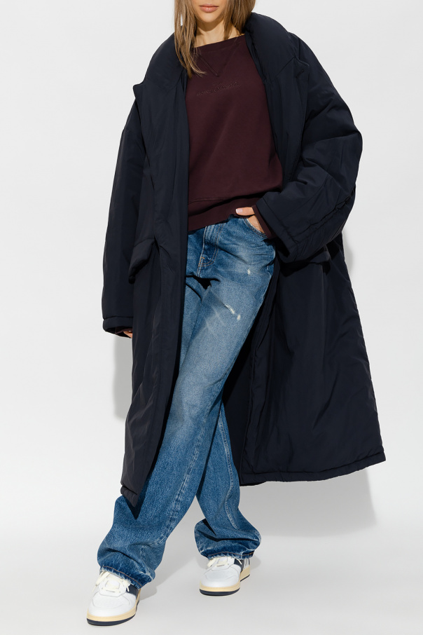 Signature Stitch Oversized Padded Coat 