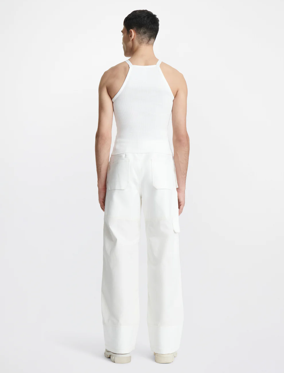 SAFETY HARNESS RIB TANK IN WHITE