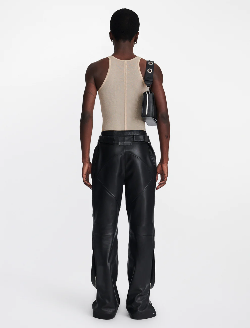 TRIPLE STITCH TANK IN BEIGE