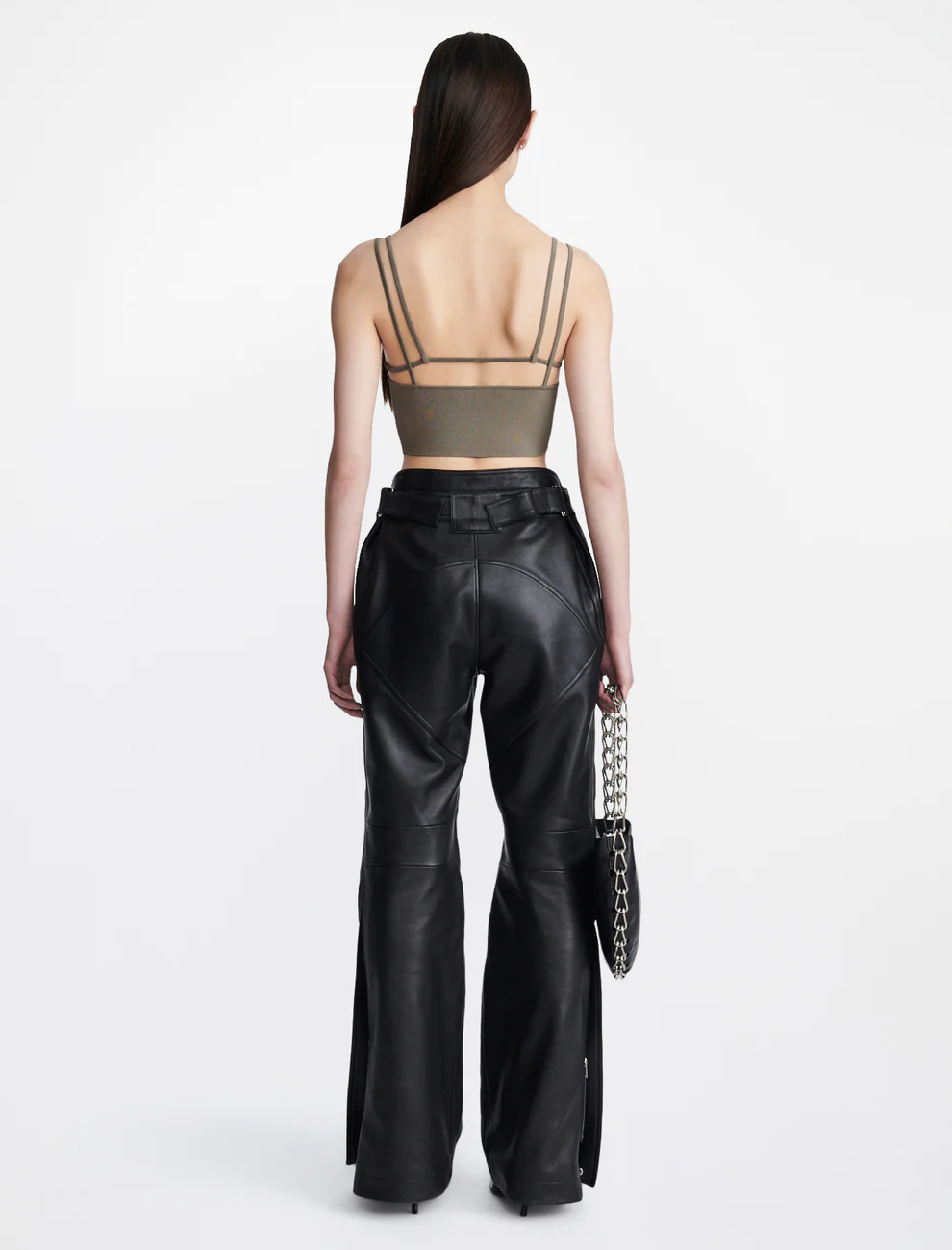 SPLIT STRAP TOP IN BEIGE